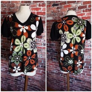 "Pine Needles" Floral Sweater